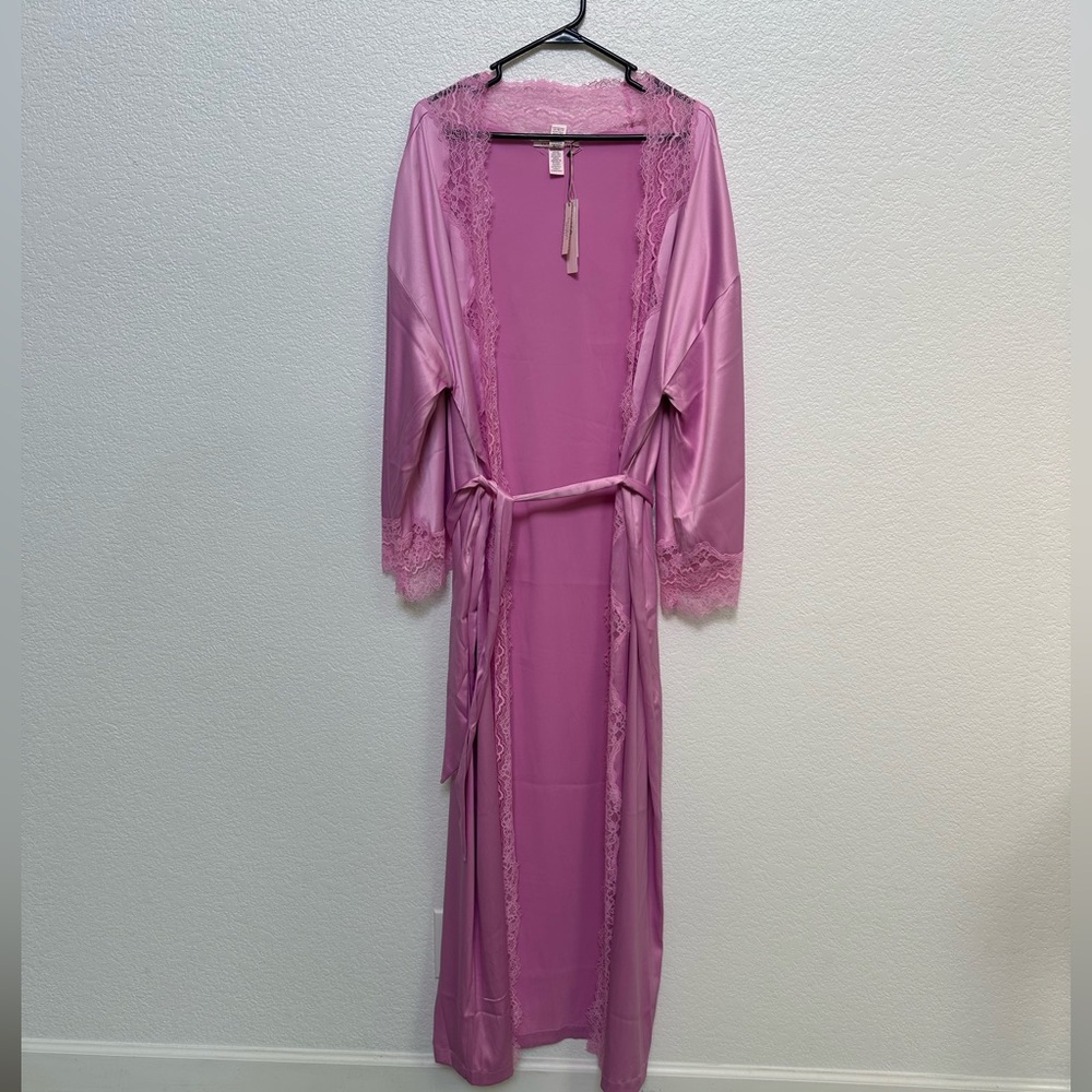 Victoria's Secret Pink Lace Robe